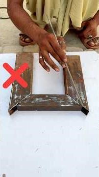 Tips and tricks for processing square iron pipe joining #shorts #weldingwork #skills