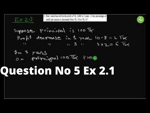 Class Eight English Version || Math Chapter Ex 2.1 Math No 5 || Question No. 5 I JSC Exam
