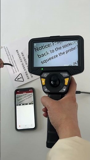 Flexible Borescope Inspection Camera – 4mm Lens, 1m Cable, 5" Display