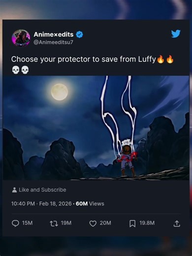 Luffy Is Coming to Kill You 😱 Who’s Your Protector