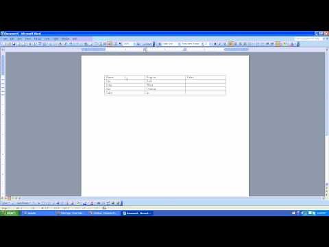How to use Auto Format for tables in Microsoft Word 2003