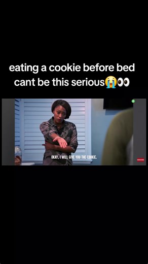 black poo (@blackpoo40)’s video of eating a cookie before bed