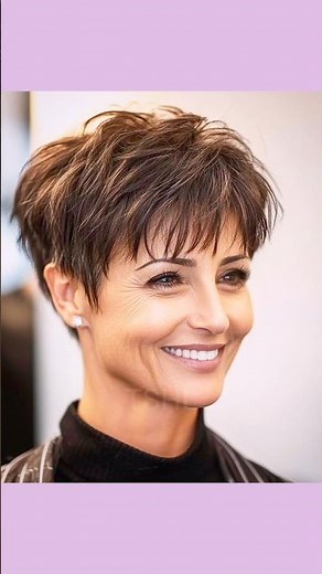 stunning pixie short hairstyles for older women | Over 40 50 60 haircuts #shorts #haircut #over40