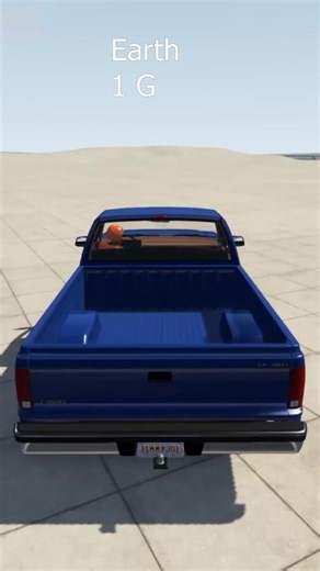 What is it like to crash in other planets? 💥 #experiment #crash #planets #physics #science #reels | The Action Lab