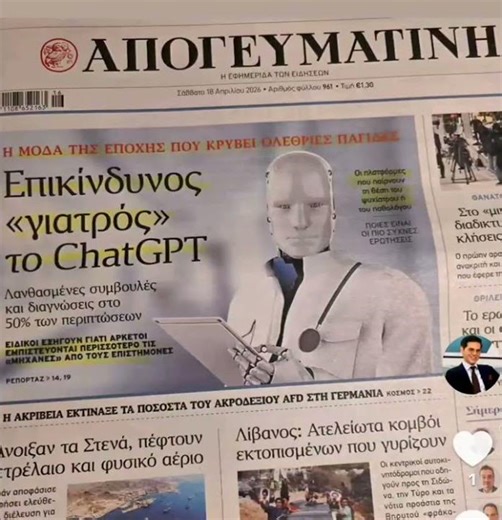 ChatGPT- ο πιο επικίνδυνος γιατρός