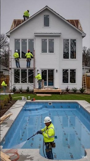 Remodeling of house and swimming pool #timelapse #swimming pool#remodeling