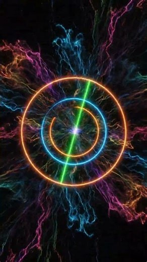 Nested Glowing Rings in Motion | Infinite Orbital Loop