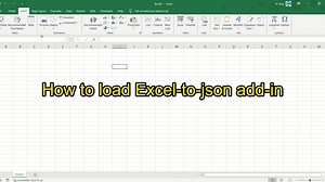 how to load excel-to-json addin