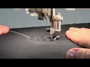 HUSQVARNA VIKING free-motion spring action foot in action