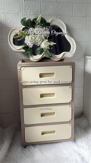 this mini drawer from COTTI provides organized room with its multiple layers, making finding things easier and enhance space on our rooms😍 get yours too!😉#minidrawer #organizer #cabinet #roomdecor #drawer