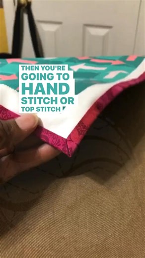 Mitered Binding W/Backing Fabric 😀 Credit: geraldineawilkins ❤️ . #quilting #machinequilting #quiltingtips #sewingtips #beginnerquilter #livingwaterquilter #modernquilting #geraldineawilkins #quiltersoftiktok | Sharon Rucker