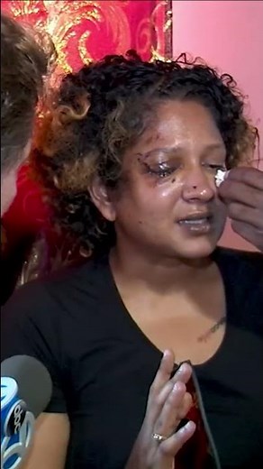 Woman brutally beaten in Queens subway station #shorts