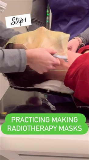 Making Radiotherapy Masks! #radiationtherapy #shorts