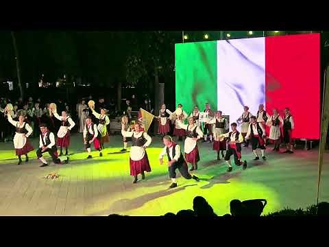 Italian Folk Dances at IFFT 2025 – Rinia Park, Tirana | Traditional Dance Performance