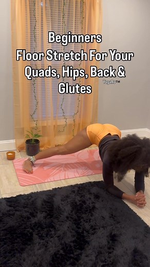 Slow it down and open your body. This beginner floor stretch hits your quads, hips, back, and glutes all the places where stress likes to hide. Breathe into the tight spots and let your body melt into the floor. You don’t need experience, just intention. 🤎 subscribe to my yt channel #yogaro #reels #explore #explorepage #stretchtherapy | Ro Yogaro Jones