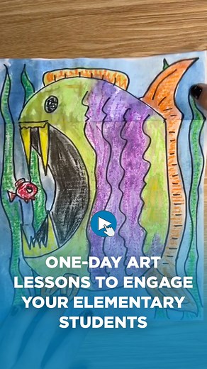 3.2K views · 25 reactions | One-Day Art Lessons to Engage Your Elementary Students: https://theartofeducation.edu/2024/01/jan-6-fantastic-one-day-art-lessons-to-engage-your-elementary-students/ | The Art of Education | Facebook