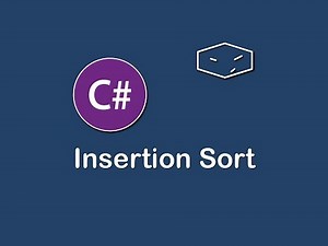 insertion sort in c#