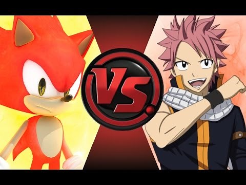 FIRE SONIC vs NATSU! Cartoon Fight Club Episode 75