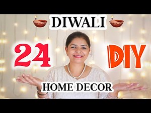 24 DIY for Diwali 🪔 || Affordable Diwali Home Decor || Diwali gift ideas