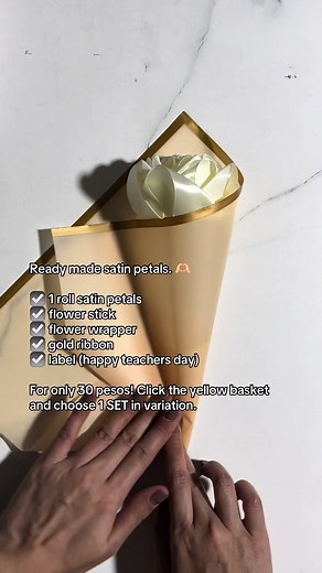 DIY Satin Flower Bouquet for Teachers | Happy Teachers Day Message