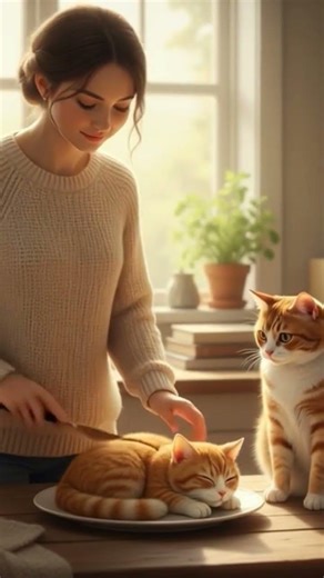 Real Cat Confused by Hyper-Realistic Cat Cake 😺🍰 | Cute & Cozy 4K