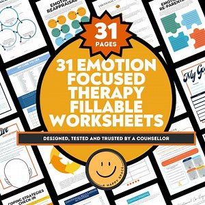 Emotion Focused Therapy EFT EFIT Worksheets Techniques Emotional Regulation CBT Cognitive Behavior Therapy Couples Counseling Cheat Sheets - Etsy