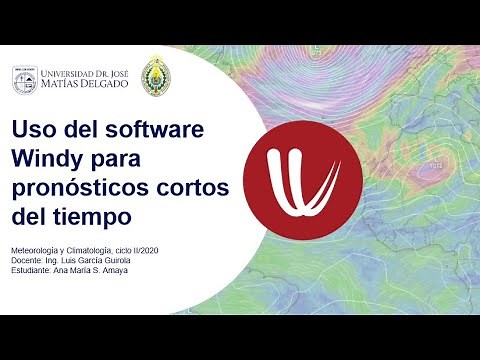 Pronósticos del tiempo usando el software Windy