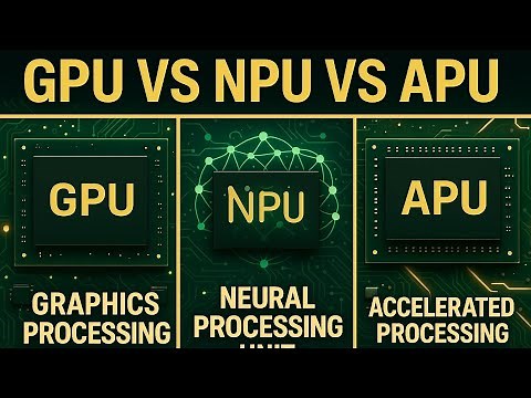 “GPU vs NPU vs APU – What’s The REAL Difference?”