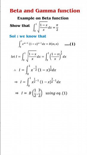 Beta and gamma function | Example 2 of Beta function #mathematics #maths #engineering #bsc