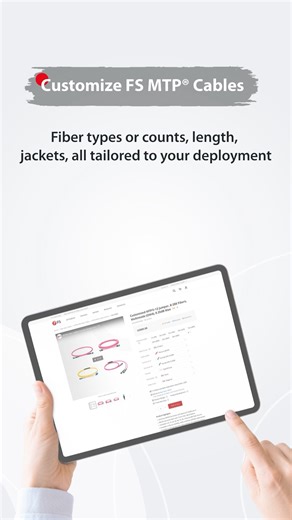 Fully Customizable MTP® Fiber Cables#Cabling #fiberoptics #shorts #telecom #datacenter #highdensity