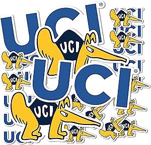 Desert Cactus University of California Irvine Sticker Anteaters UCI Eaters Vinyl Decals Laptop Water Bottle Car Scrapbook Sheet T1 (Type 1-1)