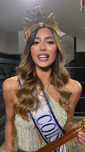 Ella es tu reina, Colombia. Celebra con alegría, es la nueva Srta. Colombia en sus primeras palabras @sofiaosioluna | Concurso Nacional de Belleza - Colombia