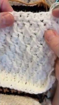 Sample Alpine stitch #crochet