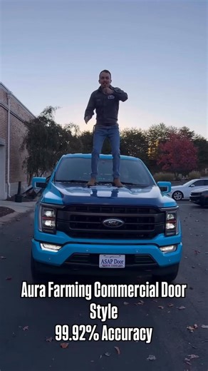 How’d we do?! They said “act natural,” so we did. Just farming a little door tech aura out here 💅 #AuraFarming #ASAPFam #DoorPros #asapcommercialdoors #constructionhumor #officehumor #corporatehumor | ASAP Commercial Doors