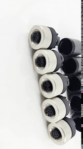 M12 Female 4Pin Plug, A-Coding Plastic Shell Screw-Joint, Field Assembly Unshielded, IP67 Industrial Sensor Use, for Maintenance Technicians