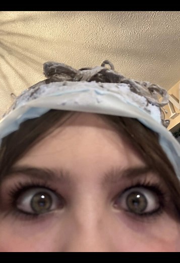 it’s supposed to be blue but I looks green to me 😞#sublime #bluehairturninggreen #fyp#viral