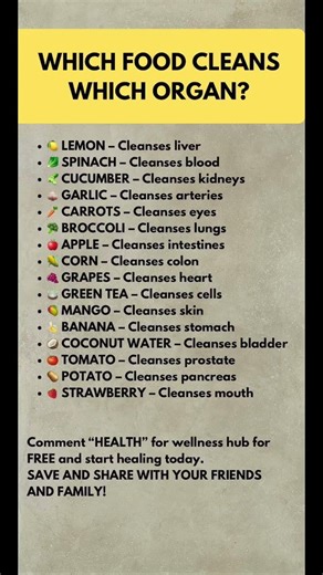 16 Foods That Support Different Organs Naturally (Myth vs Reality Explained) #metabolicsupport