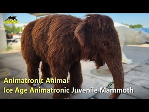 Lifelike Ice Age Animatronic Juvenile Mammoth Model | Animatronic Animal