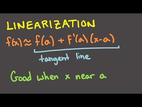 Calculus 1, Session 20 -- Linearization