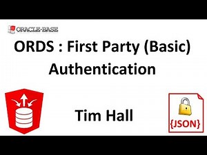 Oracle REST Data Services (ORDS) : First Party (Basic) Authentication on Tomcat