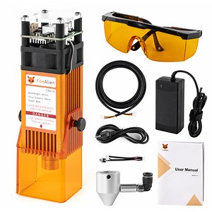 FoxAlien 40W Fixed Focus Blue Laser Module Kit V2| Optical Output 10W