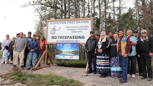 Bloodvein First Nation puts up signs to deter outsiders from hunting on its land