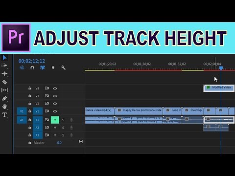 Adjust Track Height - Adobe Premiere Pro Tutorial