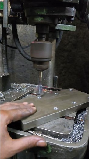 M10 Tapping Made Simple - No Special Tools Needed! #tapping #machine #tappingmachine