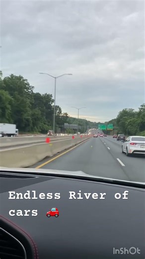 The rhythm of the highway never stops roadtrip #traffic #cars #highway #travel#roads #citylife #usa