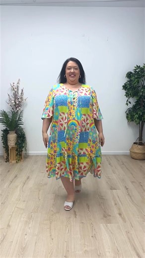 3.7K views · 44 reactions | These Summer Pin Tuck Dresses are made for holidays, comfort, and fun ☀️ ✔️ Floaty softy no-stretch fabric ✔️ Handy side seam pockets ✔️ Lovely flounce hem You’ll look gorgeous and stay cool with these beauties. Shop now in sizes 18-32  https://curvaceous.com.au/clothing/dresses/ | Curvaceous Plus Size Clothing | Facebook