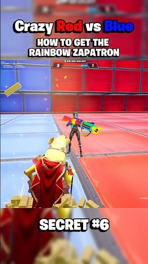How to get the Secret Rainbow Zapatron in Crazy Red vs Blue! Fortnite