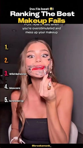 Ranking The Best Makeup Fails #shortsviral