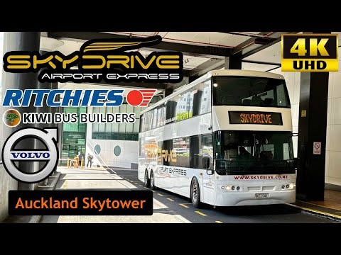 [Skydrive Coach Ritchies Transport: Auckland Airport express to City Centre Skycity Fast & Direct]