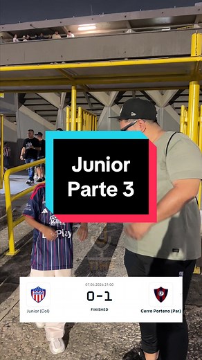 Junior 0-1 Cerro porteño. El equipo de Barranquilla perdió en cartagena y quedó eliminado en copa libertadores. El hincha da su opinión parte 3